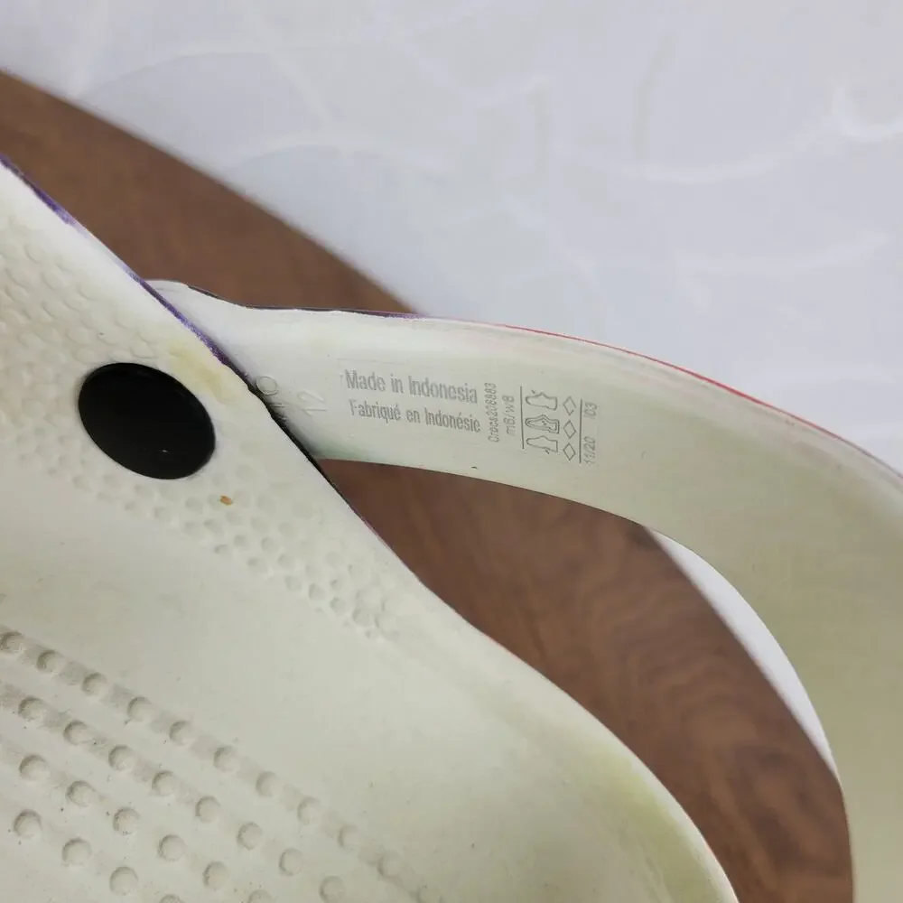 Crocs Sandals 6M/8W Muticolor Tie Dye Classic Graphic Unisex Slingback - Picture 7 of 13